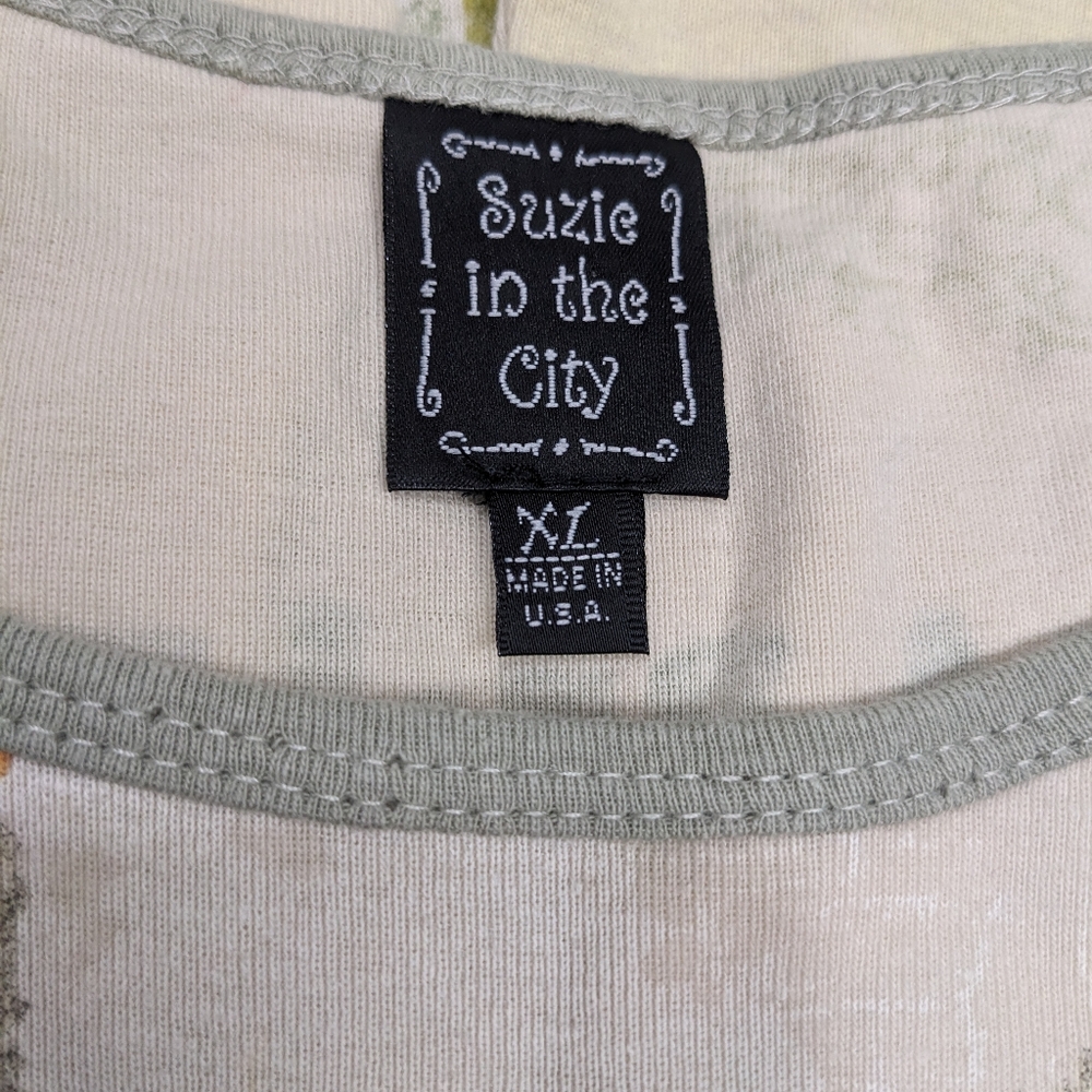 Suzie In The City France French Artsy Top Tee XL T Shirt swtr3 - Picture 3 of 8